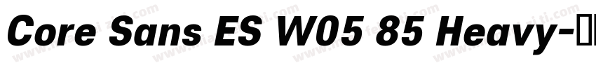 Core Sans ES W05 85 Heavy字体转换